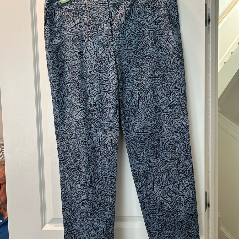 J. jill women’s Navy Paisley Dress Pants